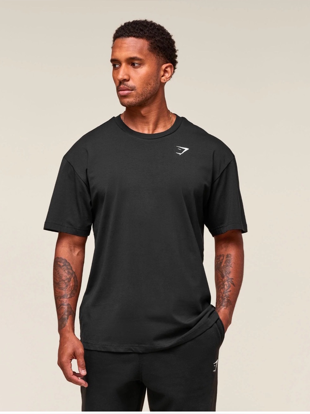 Gymshark ESSENTIAL OVERSIZED T-SHIRT Black XXL